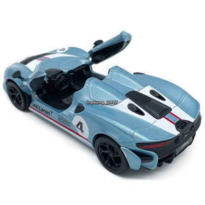 1/36 Scale McLaren Elva Model Toy Car Diecast Toy Vehicle Doors Open Pull Back