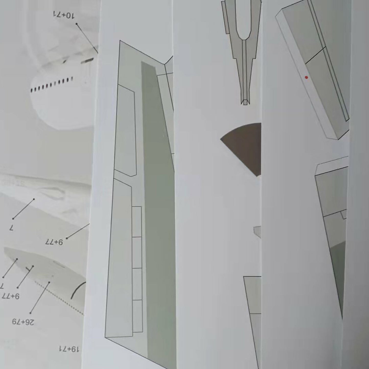 1/100 Fedex MD-11 Air Plane 3D Paper Model Cargo Aircraft Unassembled DIY Kit