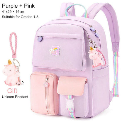 High School Girls Backpack School Bags Girls Pockets Women Backpack Book Bag