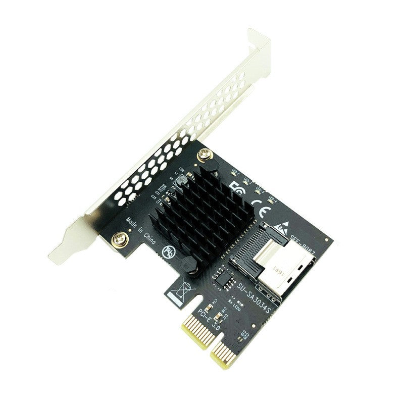 PCIe to Mini SAS SFF-8087adaptercard harddrive expansion card SATA 6GB interface