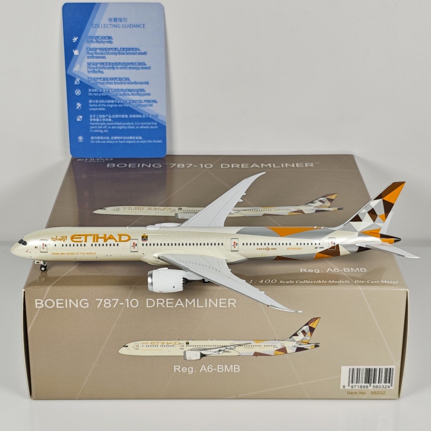 1:400 NGmodels Etihad Airways Boeing 787-10 A6-BMB Airplane Diecast Plane Model