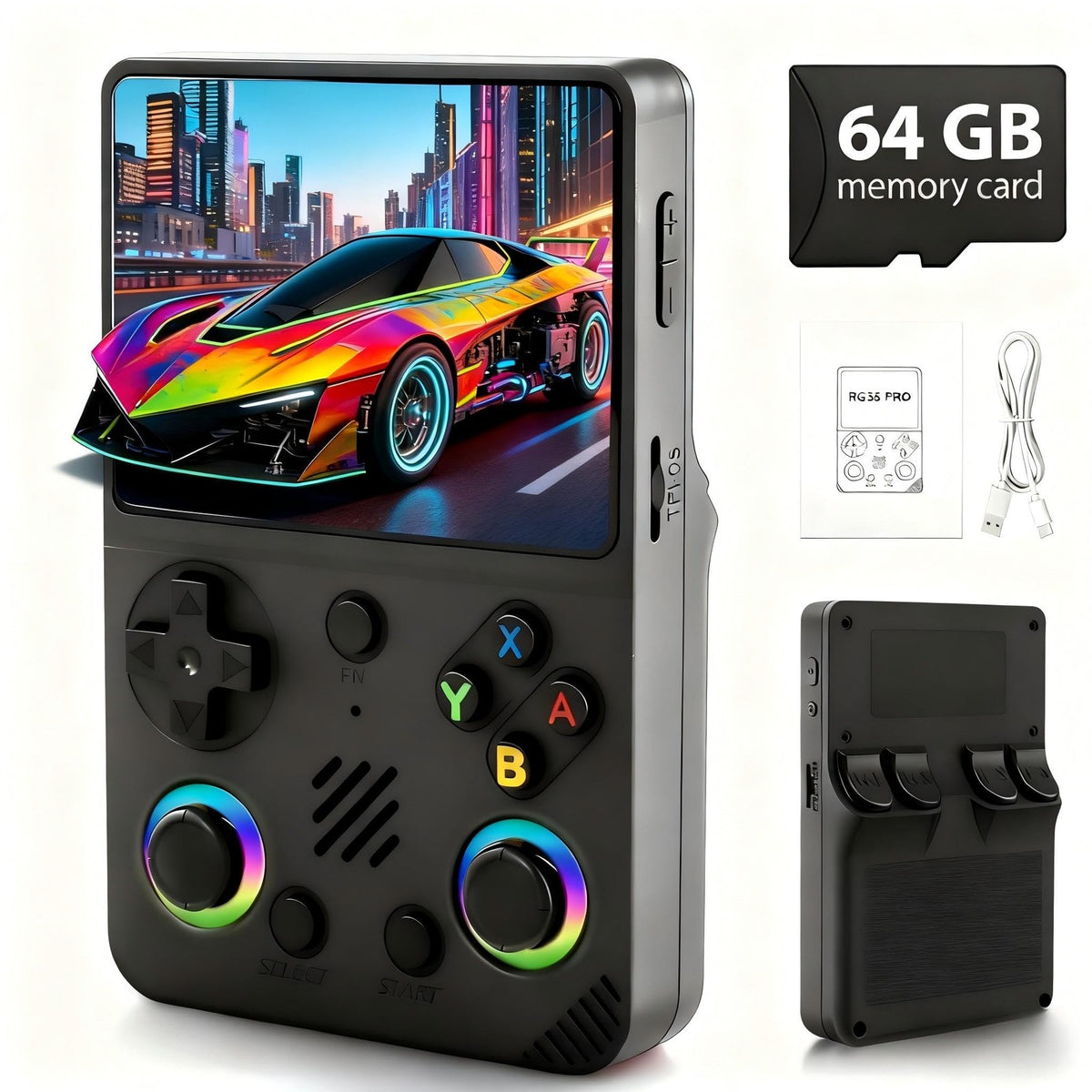 RG36 Pro Handheld Game Console GBA Portable Nostalgic Mini Arcade PSP RGB