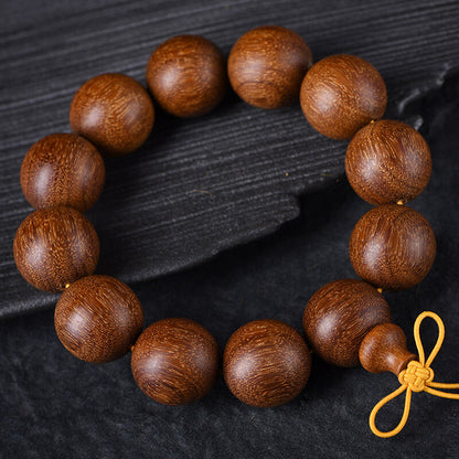 China Red Sandalwood 6/8/10/12/15/18/20/25MM Round Buddha Beads Fashion Bracelet