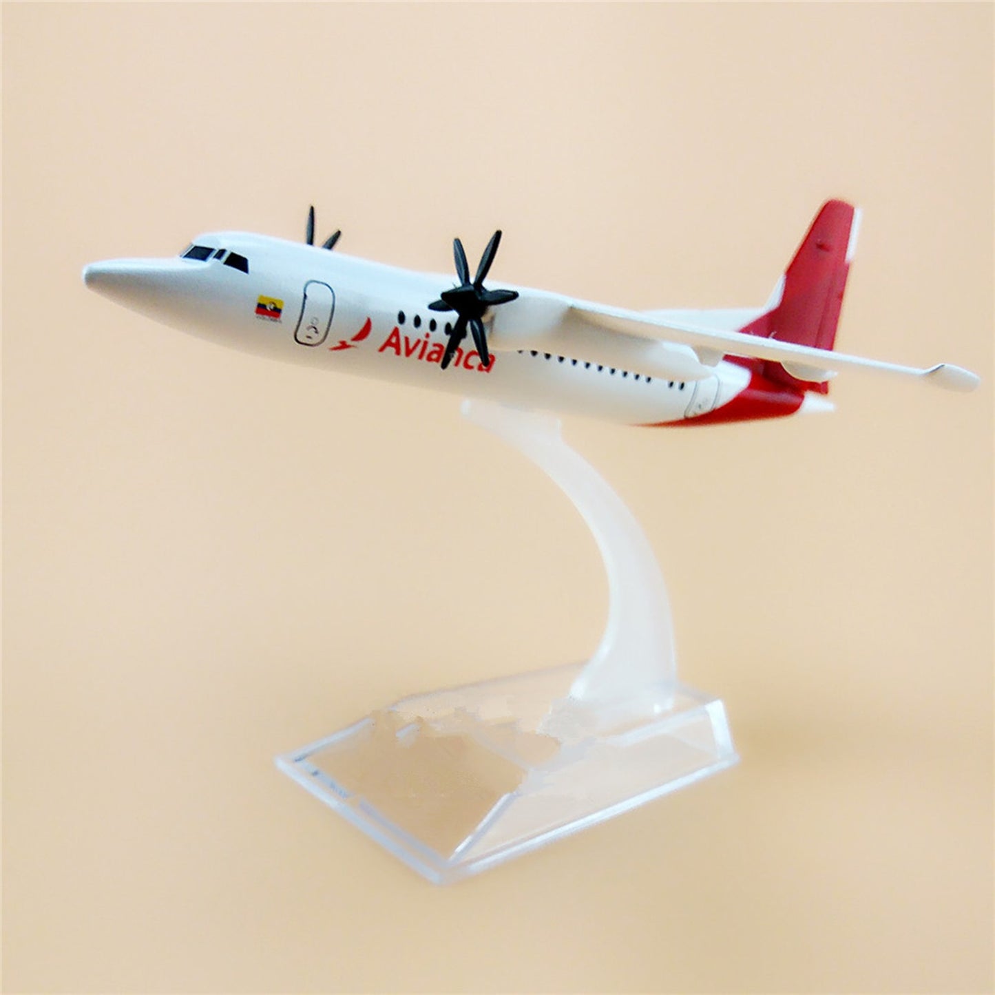 1/200 Air White Colombia Avianca FOK F50 Airlines Diecast Model Plane Display w