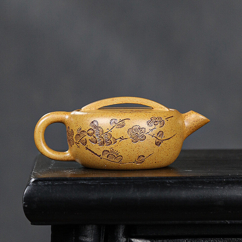 Boutique Handmade Tea Pot True Yixing Zisha Duan Clay Big Mouth Pot Ball Infuser