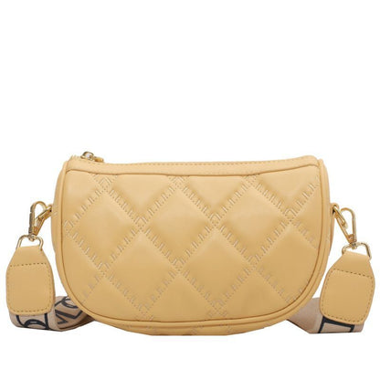 Shoulder Bags Handbag Wide Shoulder Strap Crossbody Bag Versatile Zipper Handbag