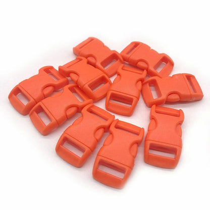 10Pcs Side Release Buckle Curved Paracord Dog Collar Strap Webbing Outdoor Camp