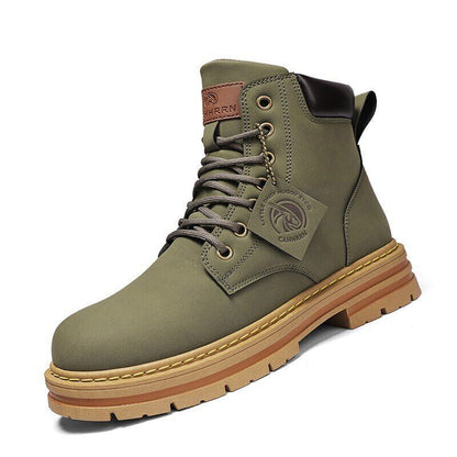 Boots Men Leather Snow Boots Man Shoes Outdoor Ankle Boots Men's Sneakers