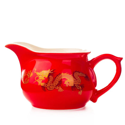 12CM Gongdao Cup Mug Tea Set Golden Dragon Teapot Drankware Justice Cup Teapot