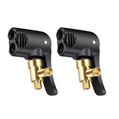 2PCS/Set 2-in-1 7.8mm Male Thread Deflateable Air Chuck Car Accessories Tool