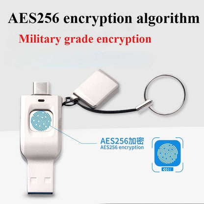 Dual use fingerprint encryption USB flash drive for mobile phone and computer