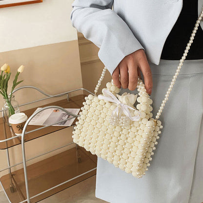 Women Pearl Bag Totes Bags Handbags Ladies Wedding Bridal Handbag Party Purse