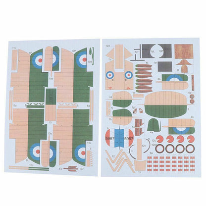 1:33 British Airco DH.2 Biplane Jet Paper Model Unassembled Military Collection