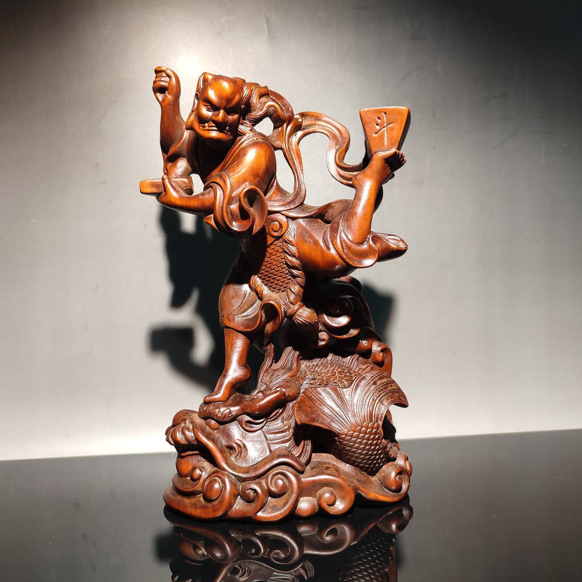 Wooden Decor Ornaments Appealing Sculpture Wood Carving Home Art Crafts Figure