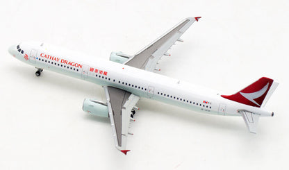 JC Wings Cathay Dragon Airline Airbus A321 B-HTF 1/400 diecast model aircraft