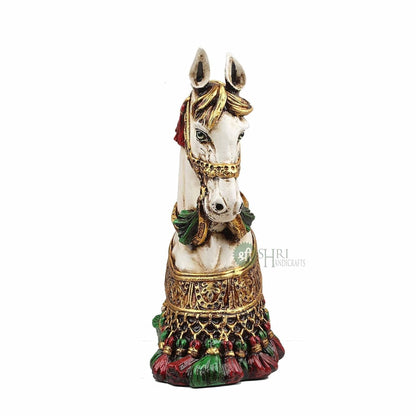 Resin Horse Bust Statue Animal Figurines Gifts Antique Design for Home Decor