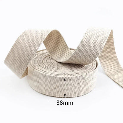 Belt Strapping 9Meter Polyester Cotton DIY Webbing Ribbon Backpack Strap 20~50mm
