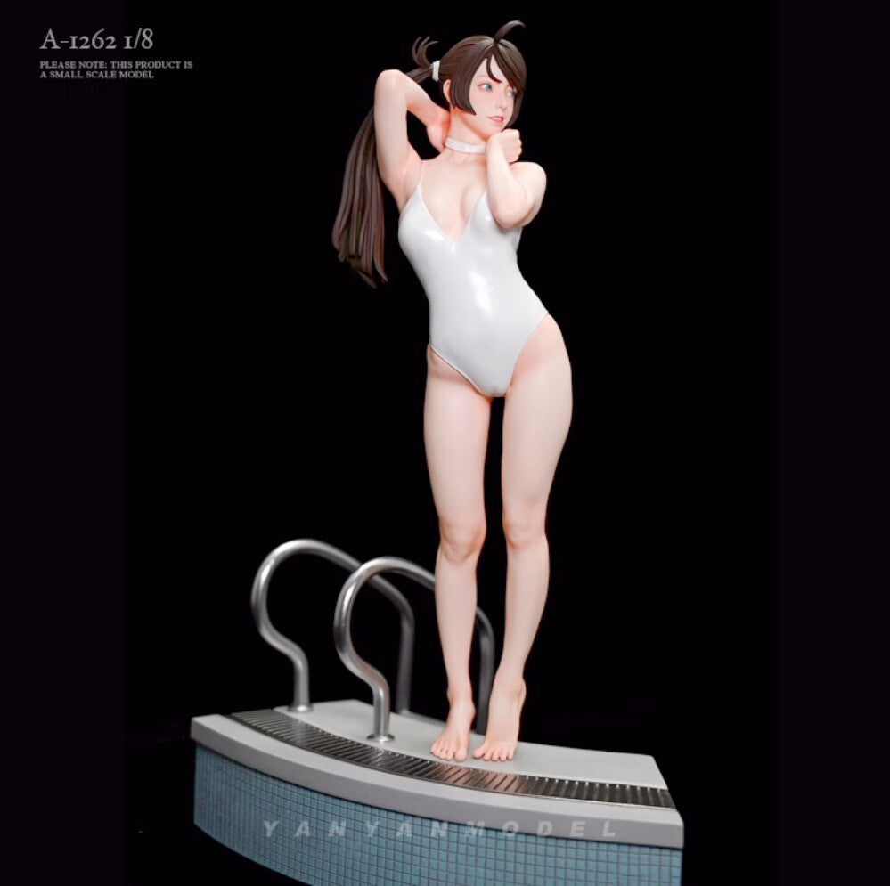 1/8 Resin Figures model Sexy Bishōjo in swimming pool (large scale) Unassembled