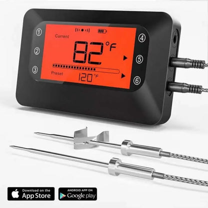 Remote Wireless BBQ Meat Thermometer with Max 4 Channel for Smoker Grilling
