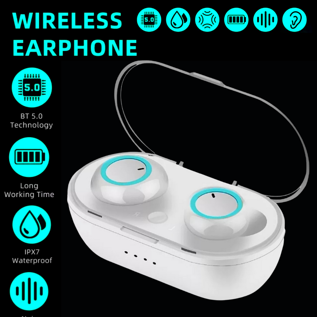 Bluetooth 5.0 Wireless Earbuds Headphone Headset Noise Cancelling TWS Waterproof