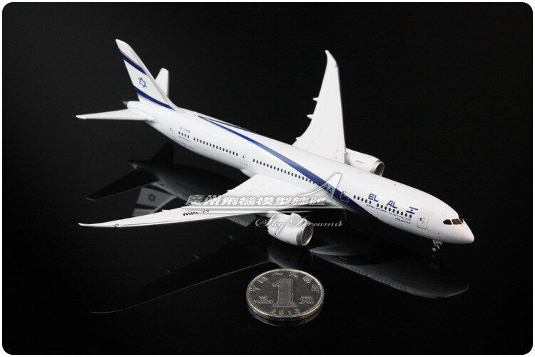 1:400 GeminiJets Israel BOEING 787-9 Passenger Airplane Plane Diecast Model