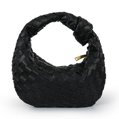 Golden Zipper Bag Synthetic Leather Tote Shoulder Bag Crossbody Handbag 26*24 CM