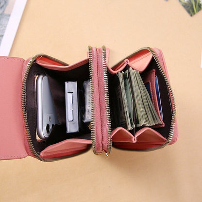 Women Handbag Synthetic Leather Shoulder Bags Phone Purse Large Crossbody Bags