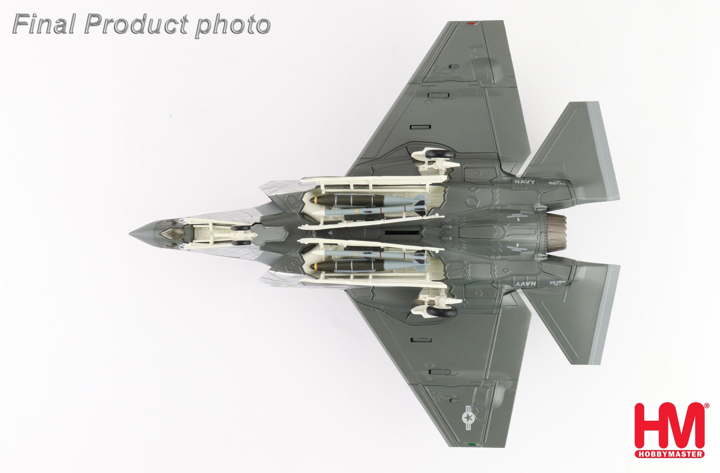 1:72 HM Lockheed F-35C "Mirror Coating' US Navy 2022 Fighter Diecast Plane Model