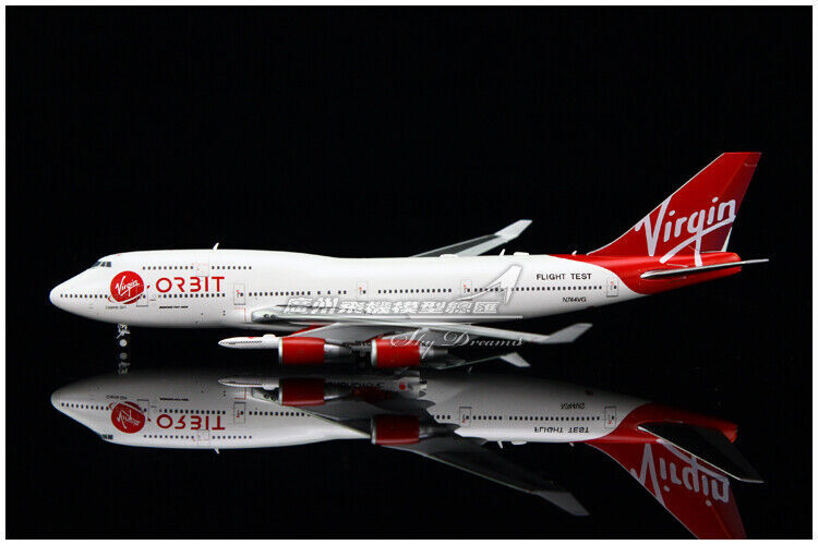 1:400 JC Wings Virgin Orbit BOEING 747-400 Passenger Airplane Diecast Model