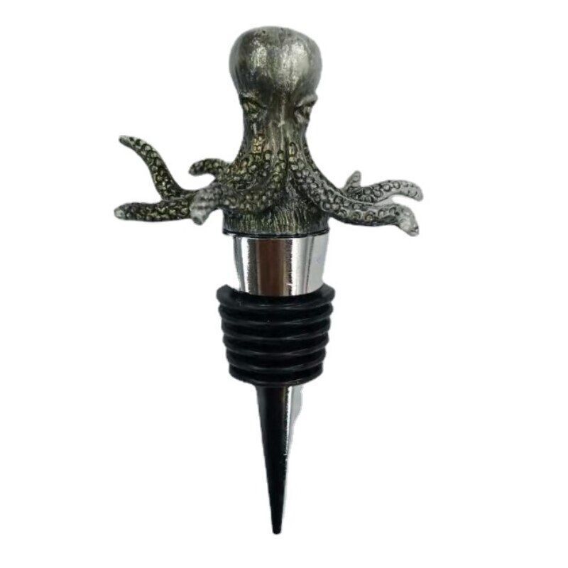 Wine Stoppers Animal Flamingo Octopus Mermaid Owl Bottle Cork 10-11cm Metal Zinc