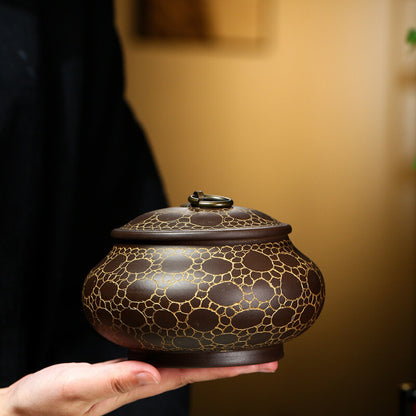 Sealed Tea Canister For Loose Tea Real Yixing Zisha Purple Clay Tea Caddies New
