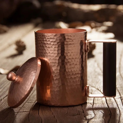 Vintage Copper Coffee Mug Handmade Portable Tea Mug Drinkware Cup