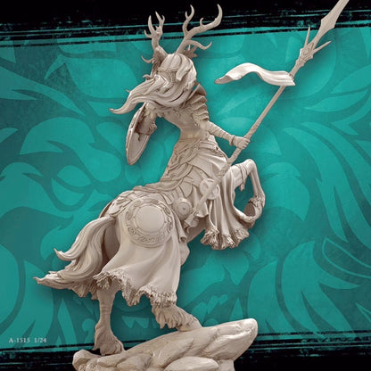 1/24 resin figure model kit Elven Horse Hunter Unassembled Unpainted