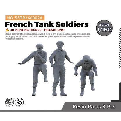 Yao's Studio SSTR160902A 1/160 Military Model French Tank Soldiers