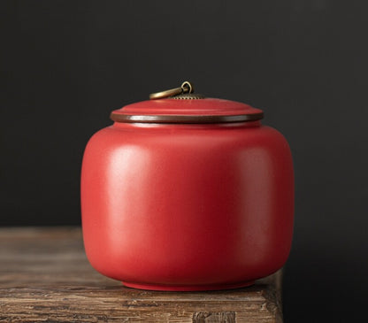 Sealed Canister For Loose Tea Real Yixing Zisha Purple Clay Jar With Lid Small