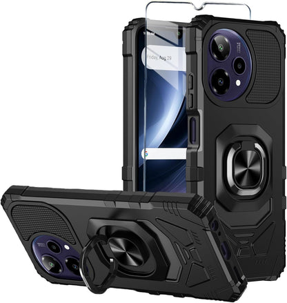 For Cricket Icon plus 2026 Phone Case/At&T Verge 2 Case with Tempered Glass Scre