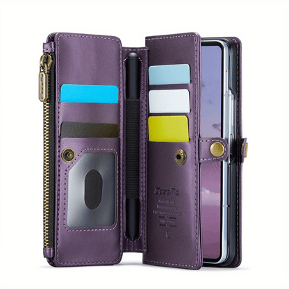 Crossbody for Samsung Galaxy Z Fold 6 Case Wallet Card Holder with Pen Slot