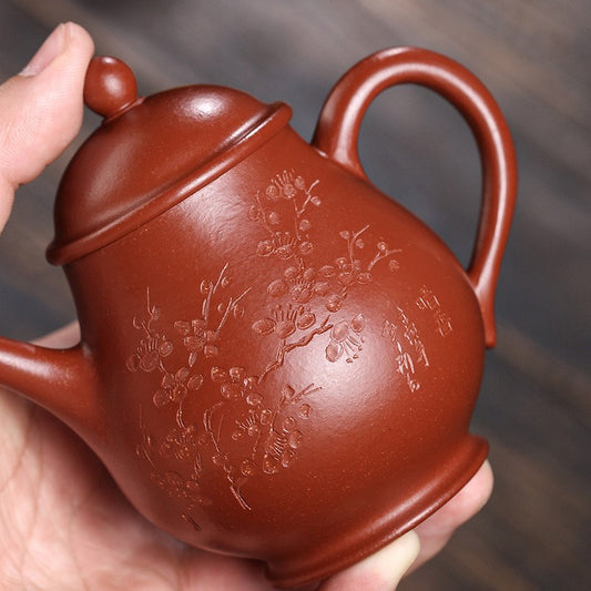 Original Ore Real Yixing Zisha Zhu Clay Tea Pot Handmade Pot 150ml Kungfu Teapot