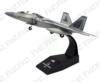 F-22 Raptor 27FS fighting eagle 1/100 diecast stealth Aircraft plane Model