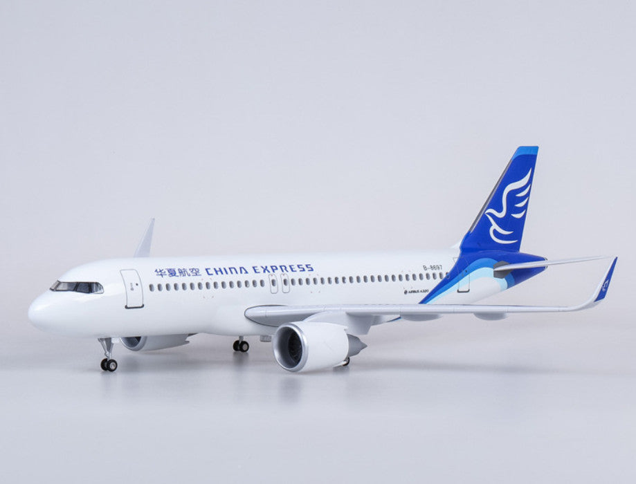 47CM 1:80 CHINA EXPRESS AIRBUS A320neo Airplane Landing Gear Resin Plane Model