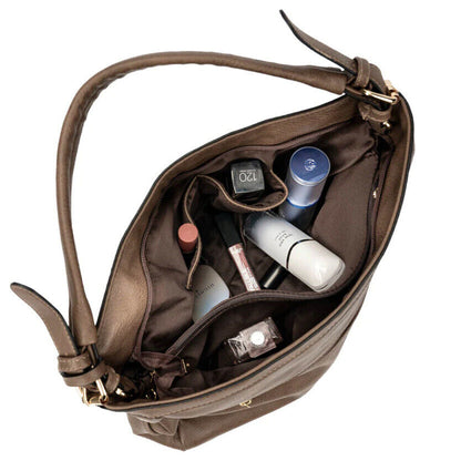 Celela Women PU Leather Tote Shoulder Bag Crossbody Bag Handbag Purse