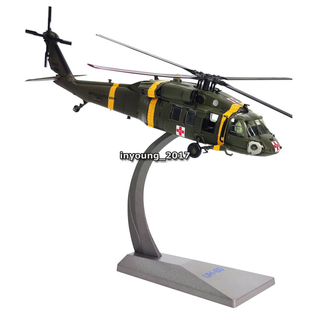1/72 Scale Sikorsky UH-60 Black Hawk Helicopter Model Diecast Airplane Model