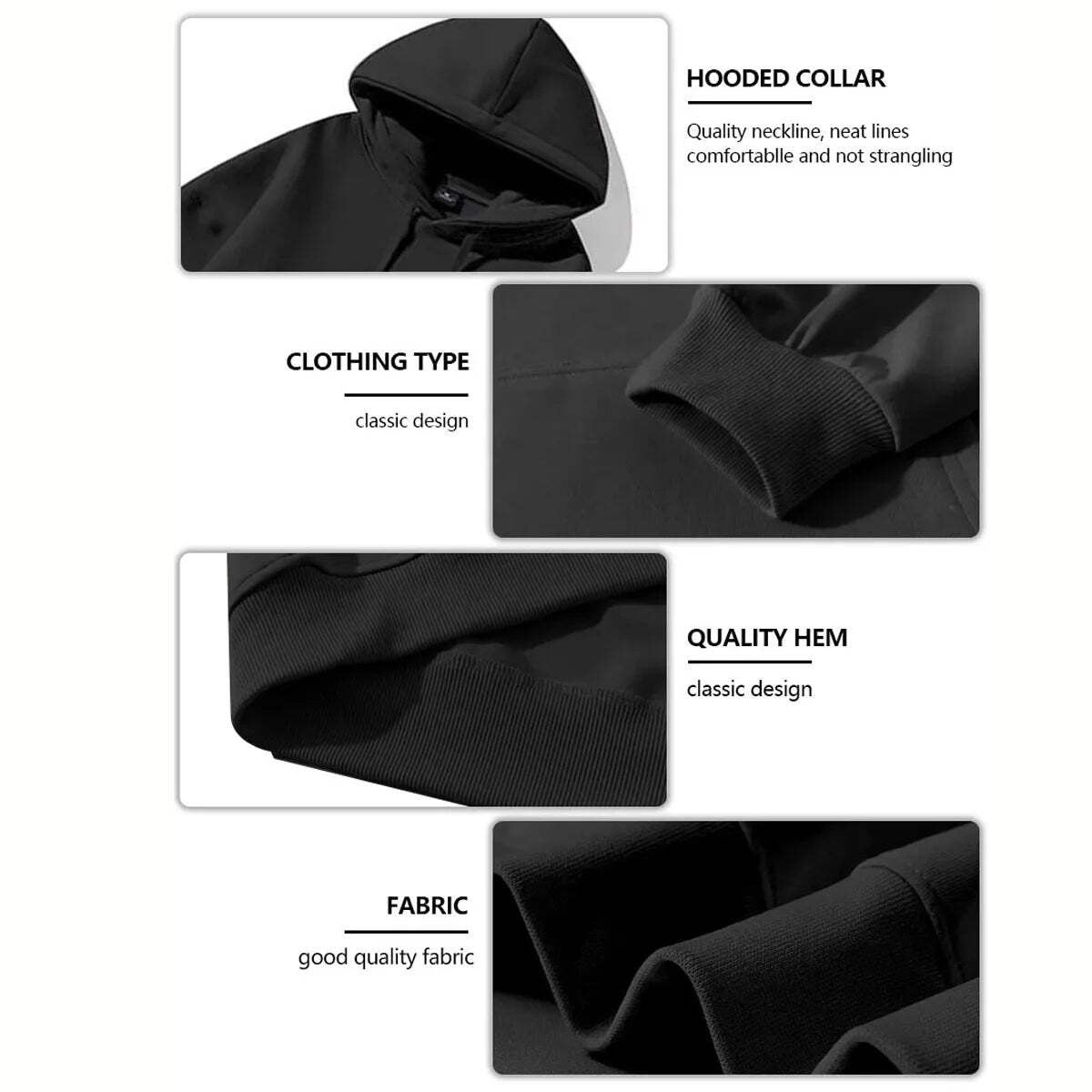 Slim Fit Hooded Sweatshirt Men & Women – Fleece Hoodie