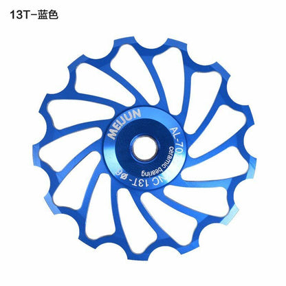 Rear Derailleur Guide Wheel 2pcs MTB Road Bike Ceramic Pulley 7005 11T Cycling