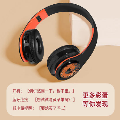 Genshin Impact Diluc Ragnvindr Wireless Bluetooth Headset Foldable Headphones