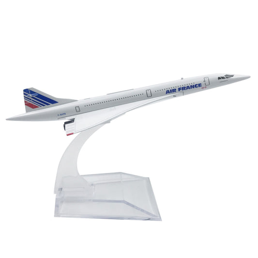 16cm 1/400 Air France Concorde Plane Model Diecast Alloy Finished Model