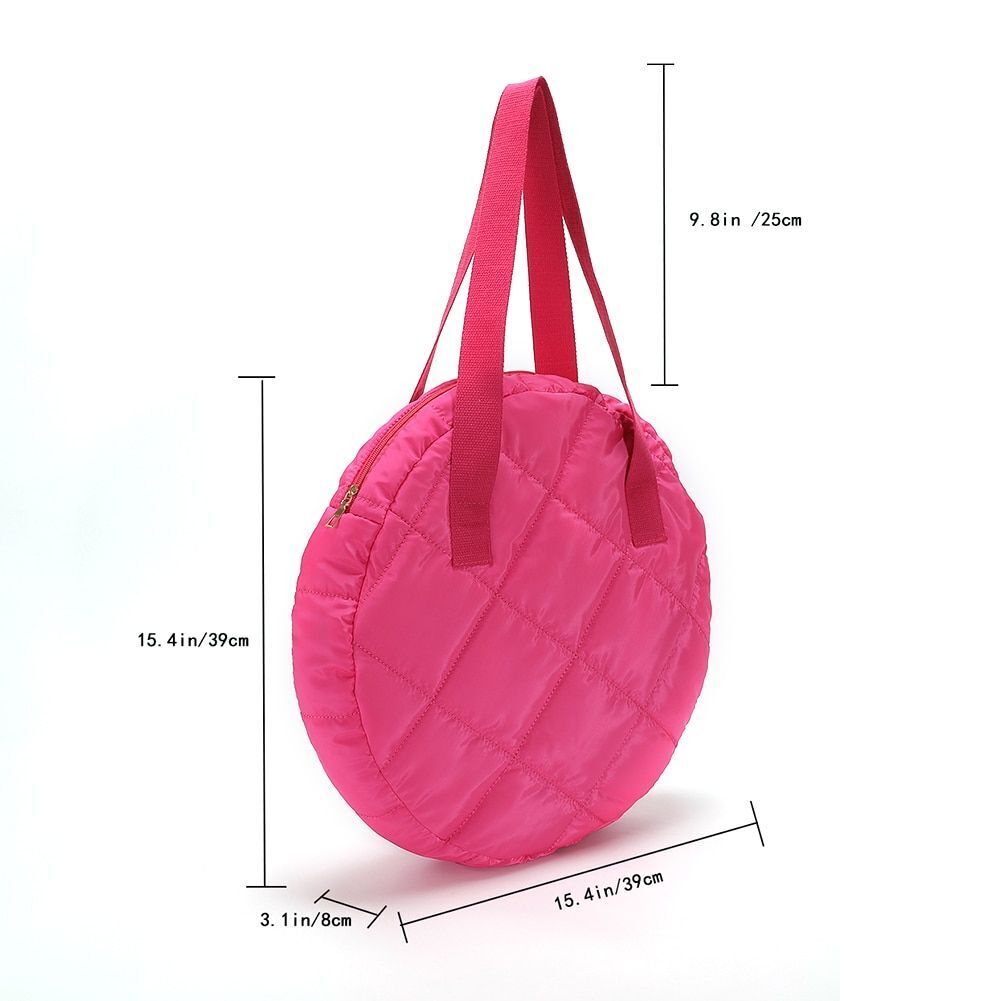 Lattice Pattern Shoulder Bag Cotton Handbag Large Capacity Purse Feather Padded