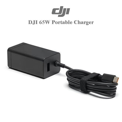 DJI 65W Portable Charger with Cable for Mavic 3,Air 3,Avata(PD-65CN) US/CN/JP/TW