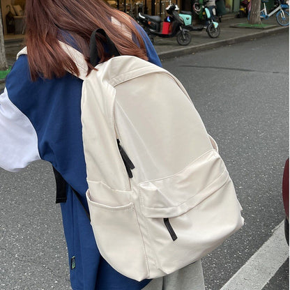 Travel Nylon Red Backpack Student Book Bag Laptop College School Bags 32*14*45CM