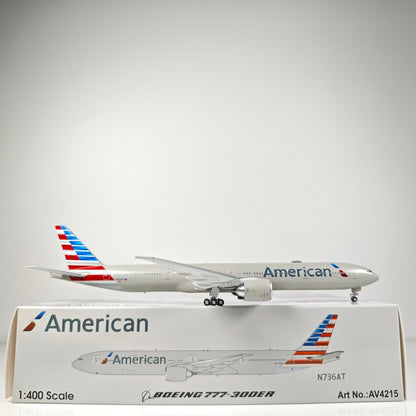 1:400 Aviation American B777-300ER Passenger Plane Diecast Aircraft Model